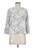 Urban Romantics Silver 3/4 Sleeve Top Size M - photo 1