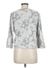 Urban Romantics Silver 3/4 Sleeve Top Size M - photo 2