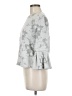 Urban Romantics Silver 3/4 Sleeve Top Size M - photo 5