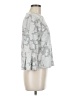 Urban Romantics Silver 3/4 Sleeve Top Size M - photo 4
