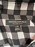 Banana Republic 100% Polyester Checkered-gingham Black Long Sleeve Blouse Size M - photo 7