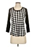 Aqua Blues Black 3/4 Sleeve Top Size 4 - 6 - photo 1
