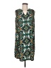 Renee C. Paisley Teal Casual Dress Size M - photo 1