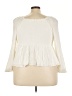 Torrid Ivory Long Sleeve Blouse Size 3X Plus (3) - photo 2
