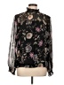 Vince Camuto Floral Black Long Sleeve Blouse Size L - photo 1