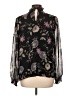 Vince Camuto Floral Black Long Sleeve Blouse Size L - photo 2