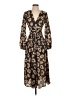 Unbranded 100% Polyester Floral Multi Color Brown Casual Dress Size XS - photo 1