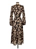 Unbranded 100% Polyester Floral Multi Color Brown Casual Dress Size XS - photo 2