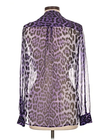 Equipment Long Sleeve Silk Top (view 2)