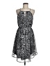 Collective Concepts 100% Polyester Animal Print Black Cocktail Dress Size M - photo 1