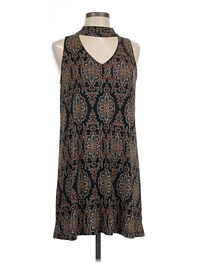 Pre-owned Veronica M Sleeveless Top Black Halter Neckline Tops