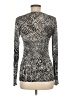 BCBGMAXAZRIA Silver Long Sleeve Top Size M - photo 2