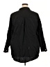 Old Navy 100% Cotton Solid Black 3/4 Sleeve Button-Down Shirt Size XXL - photo 2