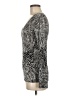 BCBGMAXAZRIA Silver Long Sleeve Top Size M - photo 5