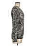 BCBGMAXAZRIA Silver Long Sleeve Top Size M - photo 4