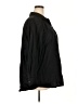 Old Navy 100% Cotton Solid Black 3/4 Sleeve Button-Down Shirt Size XXL - photo 4