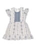 Beautees 100% Polyester Blue White Dress Size 7 - photo 1