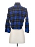 Forever 21 Plaid Blue 3/4 Sleeve Button-Down Shirt Size S - photo 2