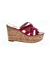 Boston Proper Burgundy Wedges Size 7 1/2 - photo 1