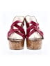 Boston Proper Burgundy Wedges Size 7 1/2 - photo 2