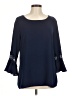 Neiman Marcus 100% Polyester Blue 3/4 Sleeve Blouse Size M - photo 1