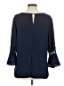 Neiman Marcus 100% Polyester Blue 3/4 Sleeve Blouse Size M - photo 2