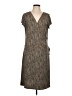 Max Edition Animal Print Brown Casual Dress Size L - photo 1