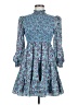 Likely 100% Polyester Paisley Blue Casual Dress Size 6 - photo 1