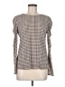 PREMISE Houndstooth Gray Long Sleeve Blouse Size M - photo 1