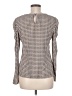 PREMISE Houndstooth Gray Long Sleeve Blouse Size M - photo 2