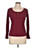 Unbranded Burgundy Long Sleeve Henley Size L - photo 1