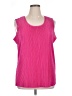 Cyrus 100% Polyester Pink Sleeveless Blouse Size 1X - photo 1