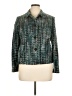 JM Collection 100% Acrylic Tweed Teal Blazer Size 14 Petite - photo 1