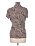 DKNY Animal Print Tan Short Sleeve Blouse Size M - photo 2