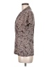 DKNY Animal Print Tan Short Sleeve Blouse Size M - photo 5