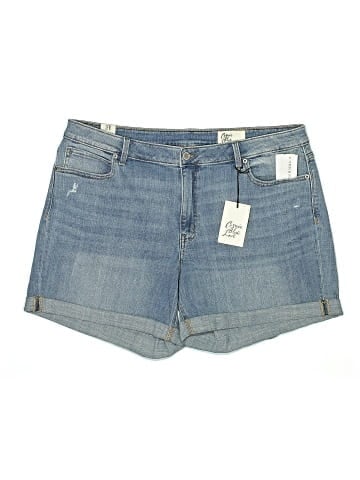 Cosmic Blue Love Denim Shorts (view 1)