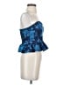 Lulus 100% Polyester Blue Sleeveless Blouse Size S - photo 4