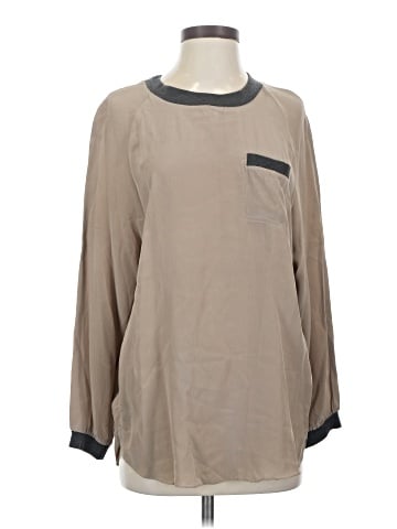 MARNI Long Sleeve Silk Top (view 1)