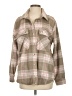 Blank NYC 100% Polyester Plaid Tan Fleece Size S - photo 1