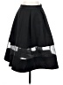 Express 100% Polyester Solid Black Formal Skirt Size 2 - photo 1