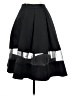 Express 100% Polyester Solid Black Formal Skirt Size 2 - photo 2