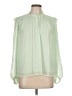 Ann Taylor LOFT 100% Polyester Green Sleeveless Blouse Size L - photo 1