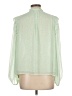Ann Taylor LOFT 100% Polyester Green Sleeveless Blouse Size L - photo 2