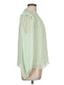 Ann Taylor LOFT 100% Polyester Green Sleeveless Blouse Size L - photo 4
