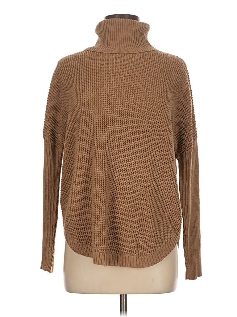 Pre-owned Michael Michael Kors Turtleneck Sweater In Tan