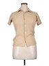Eighty Eight Tan Short Sleeve Blouse Size 14 - photo 1