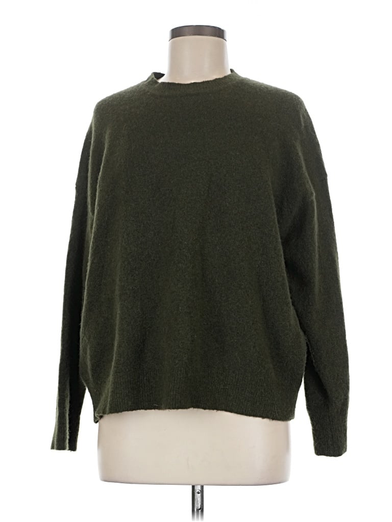 Pre-owned Zara Pullover Sweater In Green