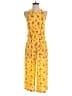 Thakoon Floral Yellow Jumpsuit Size 4 - photo 1