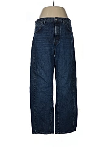 Madewell Pieced Barrel-Leg Jeans in McKinney Wash (view 1)