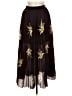 H&M 100% Polyester Stars Brown Casual Skirt Size 8 - photo 1
